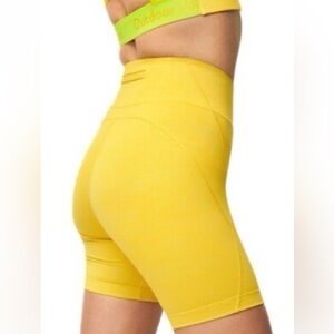 Outdoor Voices Yellow Biker Shorts